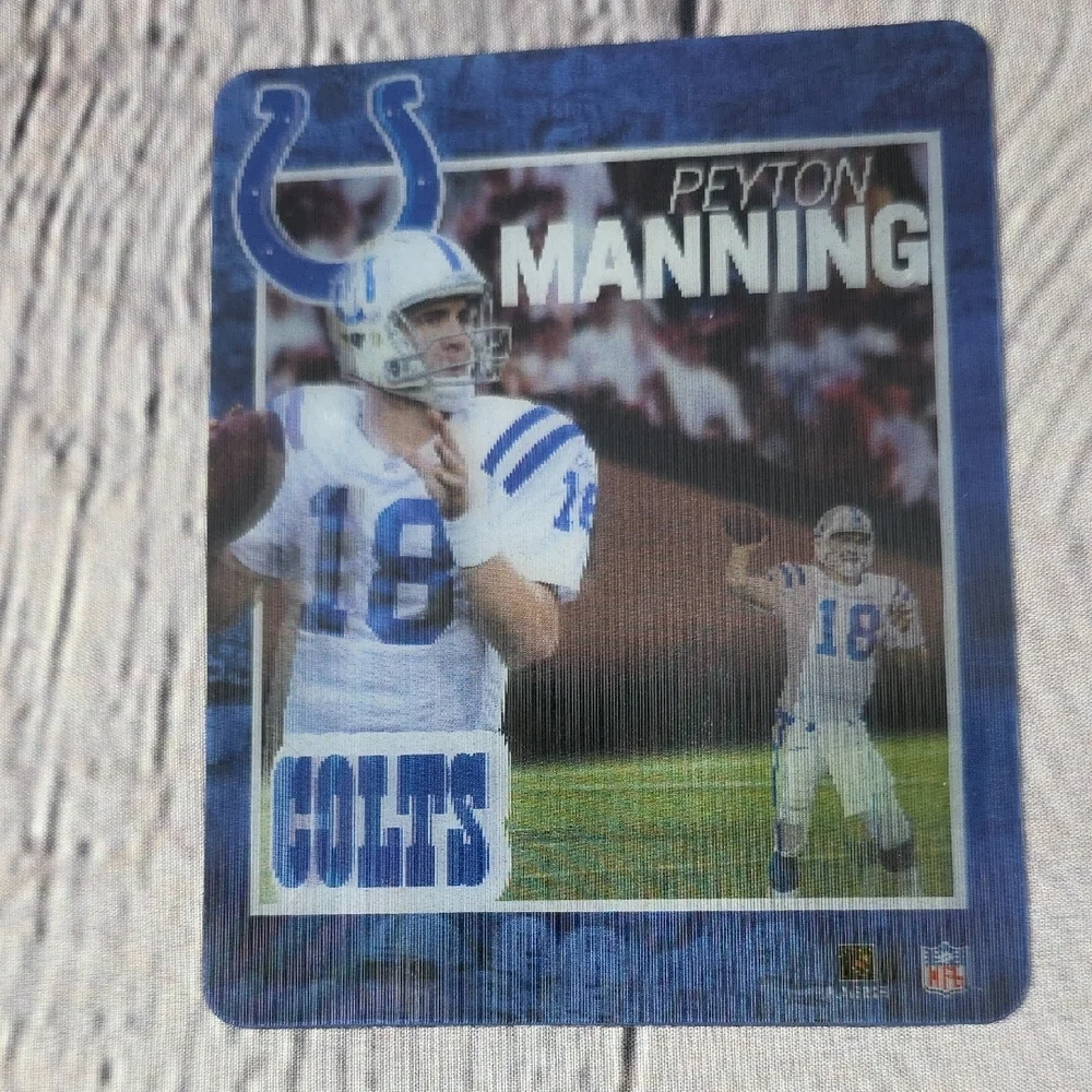 Peyton Manning Colts Halographic Magnetic Football Trading Card 4